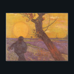 Vincent van Gogh - The Sower<br><div class="desc">The Sower (1888) by Vincent van Gogh is a vintage Post Impressionism fine art landscape daily life agricultural painting. A peasant farmer in his farm field planting seeds near a tree at sunset. A farming and agriculture scene in Arles, France. About the artist: Vincent Willem van Gogh (1853-1890) was a...</div>