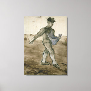 Vincent van Gogh   The Sower, 1881 Canvas Print