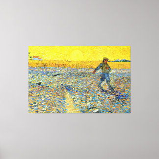 Vincent van Gogh - The Sower at Sunset Canvas Print
