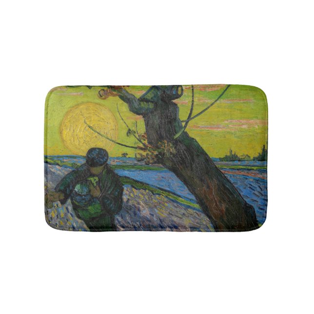 Vincent van Gogh - The Sower Bath Mat (Front)
