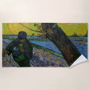 Vincent van Gogh - The Sower Beach Towel