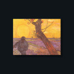 Vincent van Gogh - The Sower Canvas Print<br><div class="desc">The Sower (1888) by Vincent van Gogh is a vintage Post Impressionism fine art landscape daily life agricultural painting. A peasant farmer in his farm field planting seeds near a tree at sunset. A farming and agriculture scene in Arles, France. About the artist: Vincent Willem van Gogh (1853-1890) was a...</div>