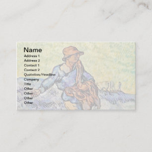 Vincent Van Gogh - The Sower - Fine Art Painting Business Card