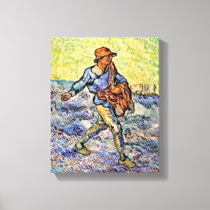Vincent Van Gogh - The Sower - Fine Art Painting Canvas Print