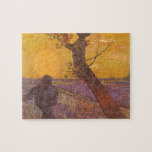Vincent van Gogh - The Sower Jigsaw Puzzle<br><div class="desc">The Sower (1888) by Vincent van Gogh is a vintage Post Impressionism fine art landscape daily life agricultural painting. A peasant farmer in his farm field planting seeds near a tree at sunset. A farming and agriculture scene in Arles, France. About the artist: Vincent Willem van Gogh (1853-1890) was a...</div>