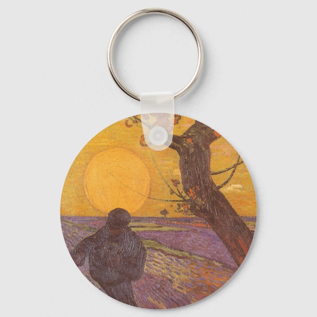 Vincent van Gogh - The Sower Key Ring (Front)