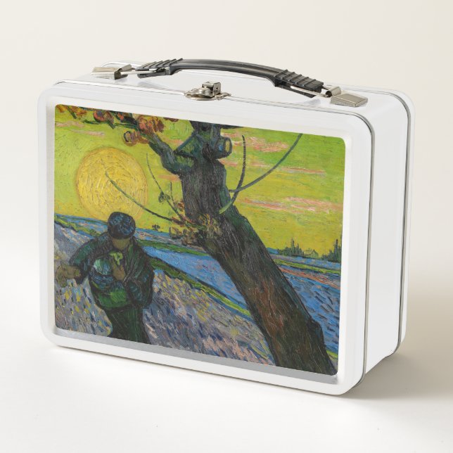 Vincent van Gogh - The Sower Metal Lunch Box (Front)