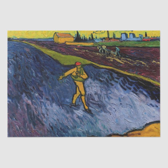 Vincent van Gogh - The Sower: Outskirts of Arles Tissue Paper (Front)