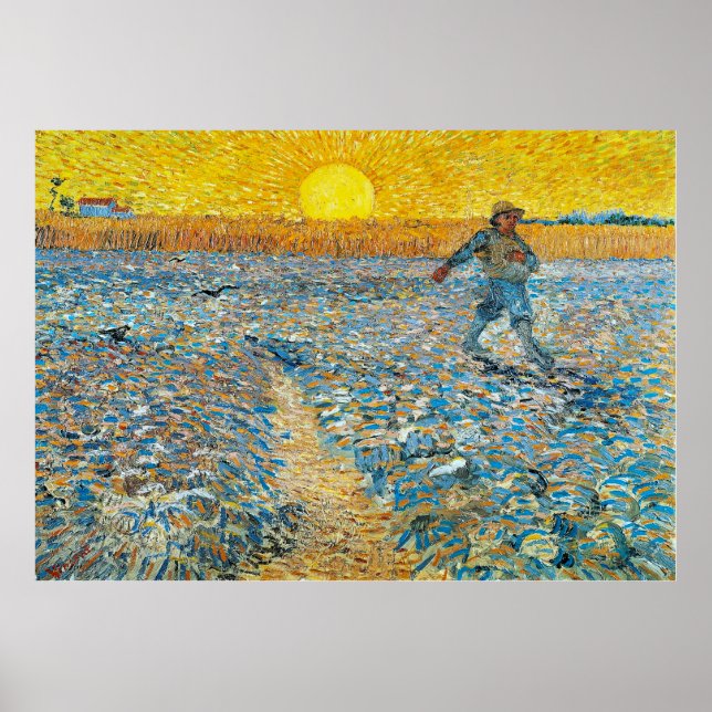 Vincent van Gogh – The Sower  Poster (Front)