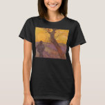 Vincent van Gogh - The Sower T-Shirt<br><div class="desc">The Sower (1888) by Vincent van Gogh is a vintage Post Impressionism fine art landscape daily life agricultural painting. A peasant farmer in his farm field planting seeds near a tree at sunset. A farming and agriculture scene in Arles, France. About the artist: Vincent Willem van Gogh (1853-1890) was a...</div>