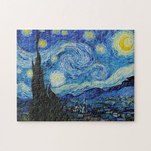 Vincent van Gogh The Starry Nigh Painting Jigsaw Puzzle (Horizontal)