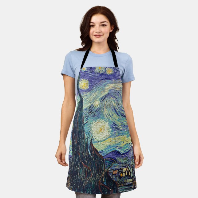 Vincent Van Gogh/ The Starry Night   Apron (Worn)