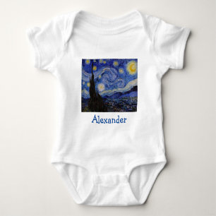 Vincent Van Gogh - The Starry night Baby Bodysuit