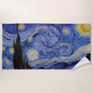 Vincent Van Gogh - The Starry night Beach Towel