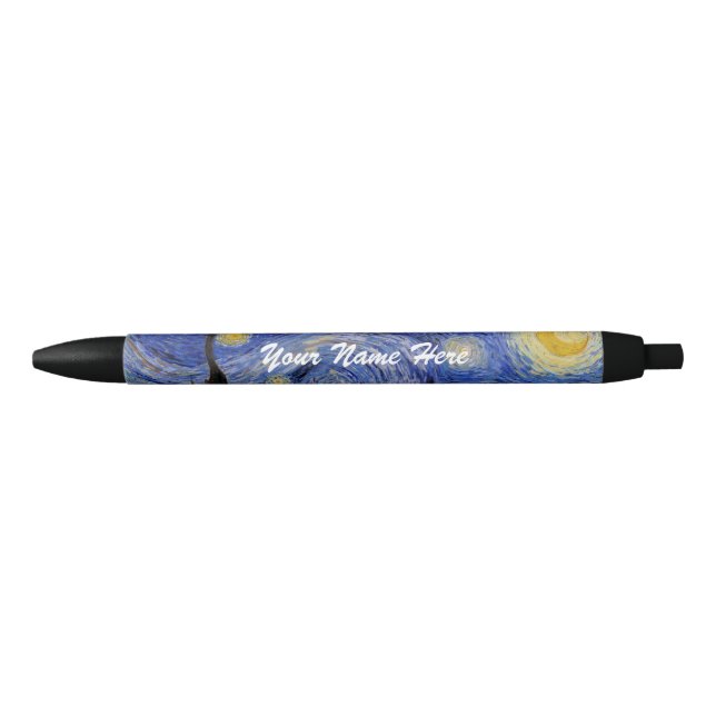 Vincent Van Gogh - The Starry night Black Ink Pen (Front)