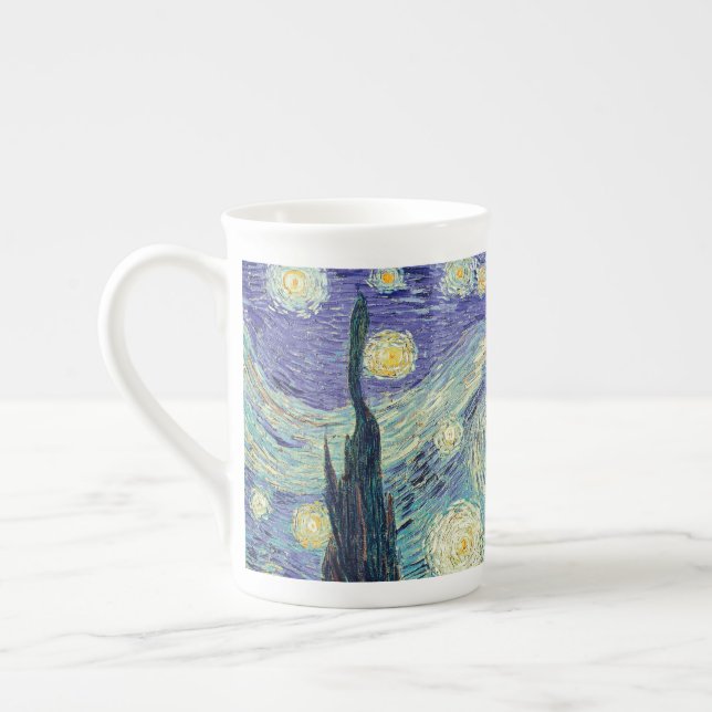 Vincent Van Gogh/ The Starry Night    Bone China Mug (Left)