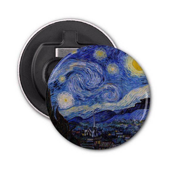 Vincent Van Gogh - The Starry night Bottle Opener (Front)