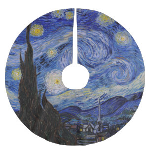 Vincent Van Gogh - The Starry night Brushed Polyester Tree Skirt