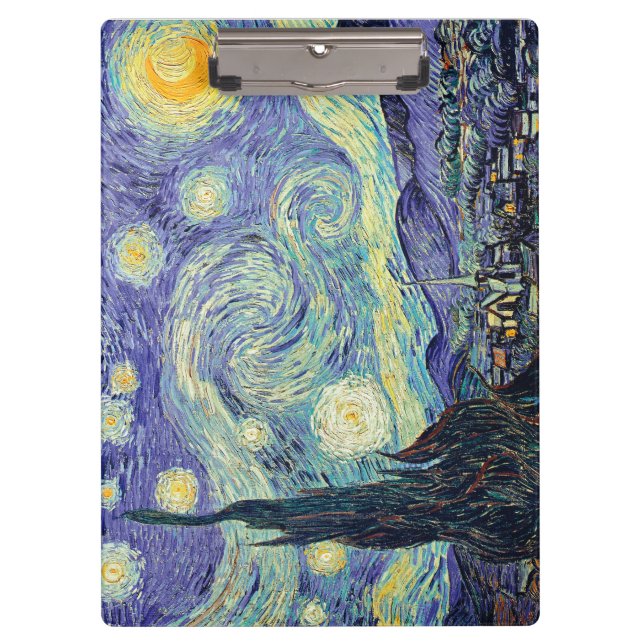 Vincent Van Gogh. The Starry Night  Clipboard (Front)