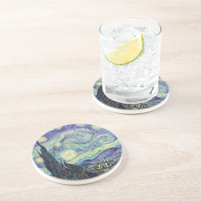 Vincent Van Gogh/ The Starry Night   Coaster (Side)