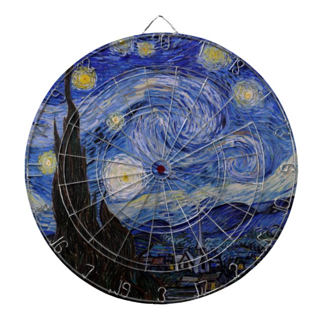 Vincent Van Gogh - The Starry night Dartboard (Front)