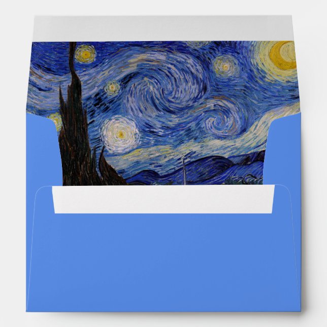 Vincent Van Gogh - The Starry night Envelope (Back (Bottom))