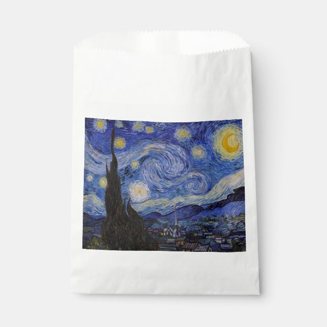 Vincent Van Gogh - The Starry night Favour Bags (Front)