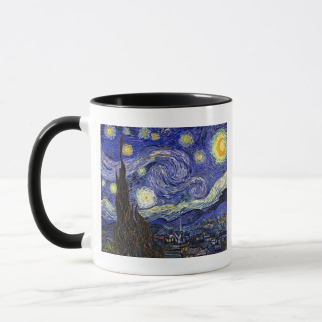 Vincent Van Gogh - The Starry Night Fine Art Mug (Left)