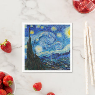 Vincent Van Gogh The Starry Night Fine Art Napkin