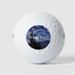 Vincent Van Gogh - The Starry night Golf Balls