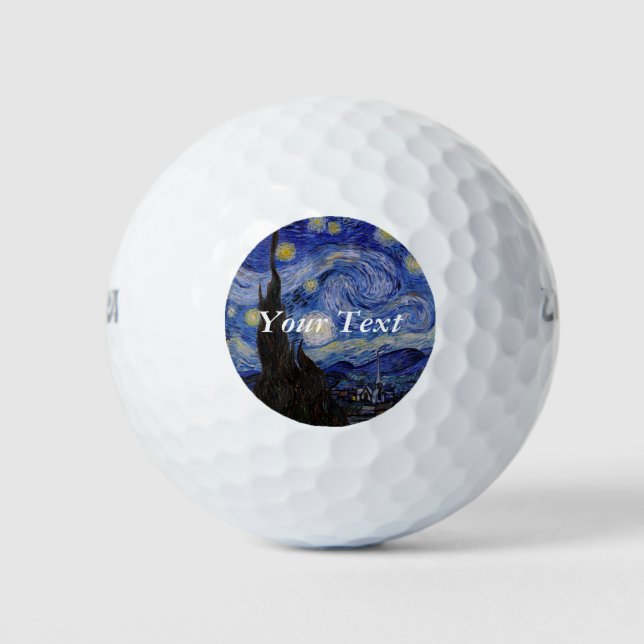 Vincent Van Gogh - The Starry night Golf Balls (Front)