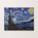 Vincent Van Gogh - The Starry night Jigsaw Puzzle<br><div class="desc">The Starry Night / La nuit etoilee - Vincent Van Gogh in 1889</div>