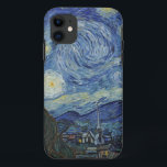 Vincent van Gogh | The Starry Night, June 1889 iPhone 11 Case<br><div class="desc">VAN GOGH->Post-Impressionist, stars, star, nocturne, landscape, church spire, moon, moonlight, tree, sky, cosmic, St, Remy, Provence, French, Saint-Remy, Post-Impressionism, iconic\\The Starry Night,  June 1889 (oil on canvas),  Gogh,  Vincent van (1853-90) / Museum of Modern Art,  New York,  USA / The Bridgeman Art Library | Image Collection Number: XOS702746</div>