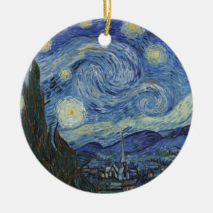 Vincent van Gogh The Starry Night, June 1889 Ceramic Tree Decoration