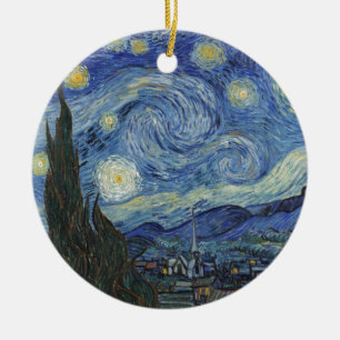 Vincent van Gogh The Starry Night, June 1889 Ceramic Tree Decoration