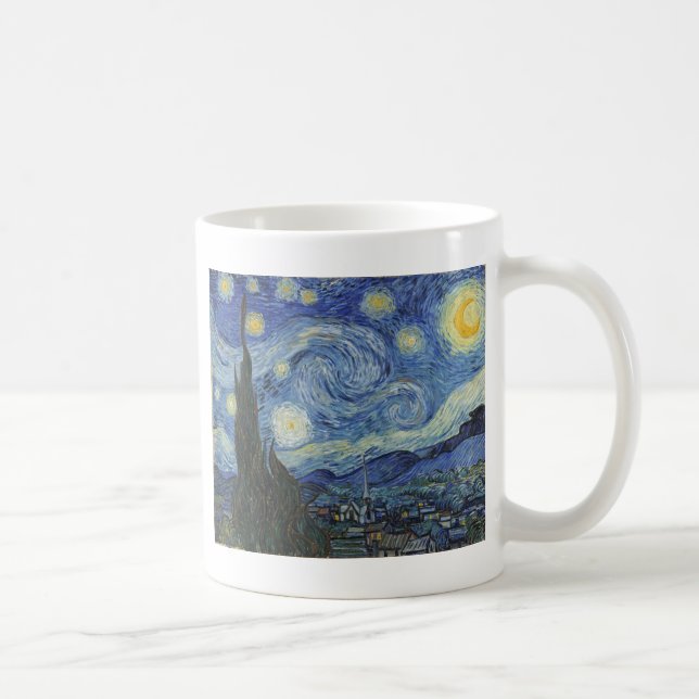 Vincent van Gogh | The Starry Night, June 1889 Coffee Mug (Right)