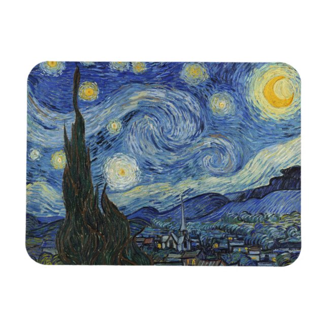 Vincent van Gogh | The Starry Night, June 1889 Magnet (Horizontal)