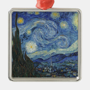 Vincent van Gogh   The Starry Night, June 1889 Metal Tree Decoration