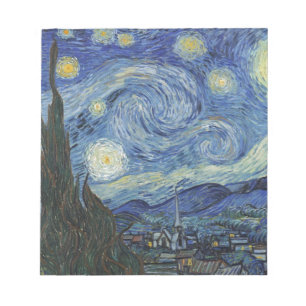 Vincent van Gogh The Starry Night, June 1889 Notepad