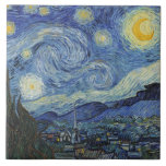 Vincent van Gogh | The Starry Night, June 1889 Tile<br><div class="desc">The Starry Night,  June 1889 (oil on canvas),  Gogh,  Vincent van (1853-90) / Museum of Modern Art,  New York,  USA / The Bridgeman Art Library | Image Collection Number: XOS702746</div>