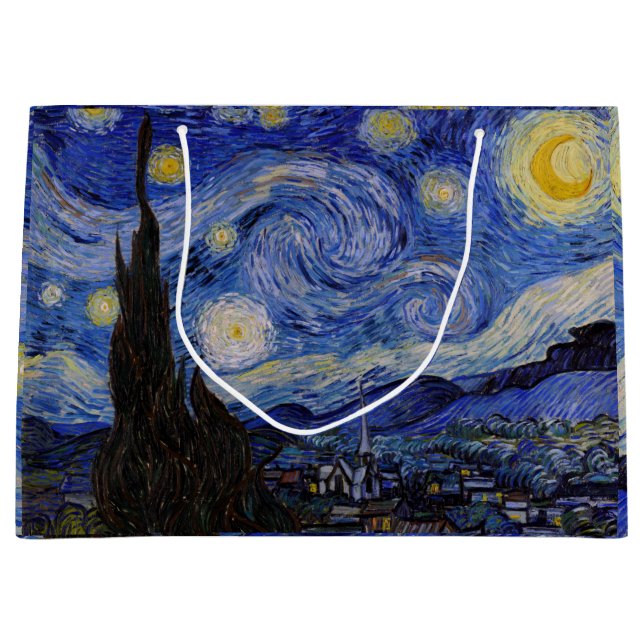 Vincent Van Gogh - The Starry night Large Gift Bag (Front)