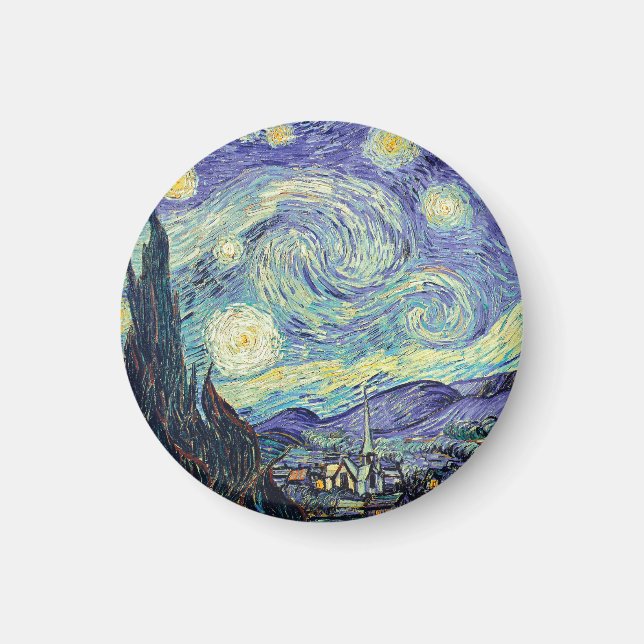 Vincent Van Gogh The Starry Night   Magnet (Front)