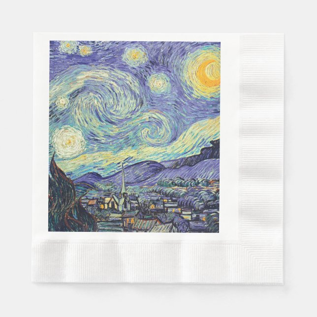 Vincent Van Gogh/ The Starry Night    Napkin (Front)