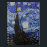 Vincent Van Gogh - The Starry night Notebook<br><div class="desc">The Starry Night / La nuit etoilee - Vincent Van Gogh in 1889</div>