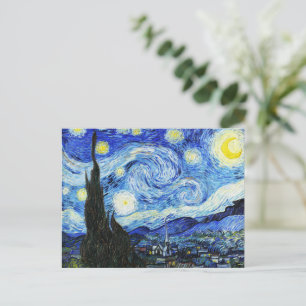 Vincent Van Gogh, The Starry Night painting Holiday Postcard