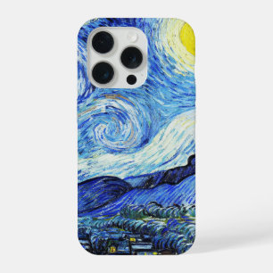 Vincent Van Gogh, The Starry Night painting iPhone 15 Pro Case