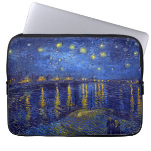 Vincent Van Gogh, The Starry Night painting Laptop Sleeve