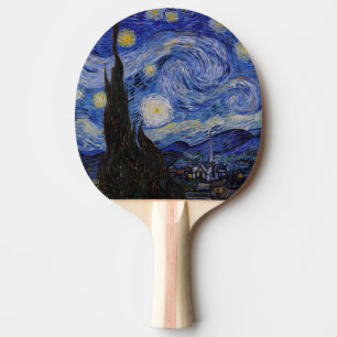 Vincent Van Gogh - The Starry night Ping Pong Paddle