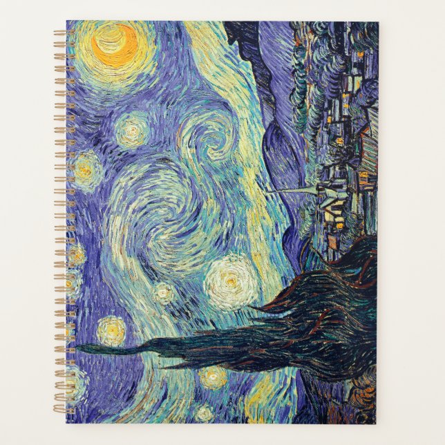 Vincent Van Gogh The Starry Night  Planner (Front)