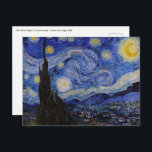 Vincent Van Gogh - The Starry night Postcard<br><div class="desc">The Starry Night / La nuit etoilee - Vincent van Gogh,  1889</div>